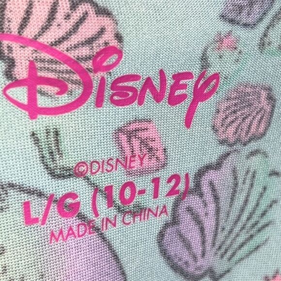 Disney Ariel the mermaid girl’s sleeveless fit and flare knee length dress Lg - Picture 5 of 6